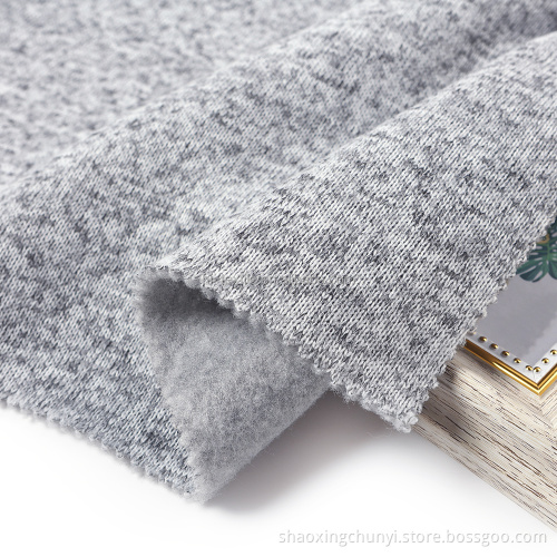 Löst Hacci Fleece Dye Brush Fabric för plagg